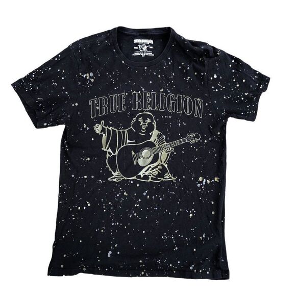 RARE True Religion Shirt Splatter Short Sleeve T Shirt Small - Picture 3 of 10